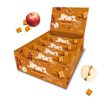 Apple and caramel protein bars